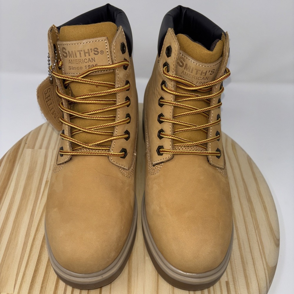 Smith's Workwear 6" Classic Wheat Boots Leather Men's US 8 New in Box - Picture 5 of 11